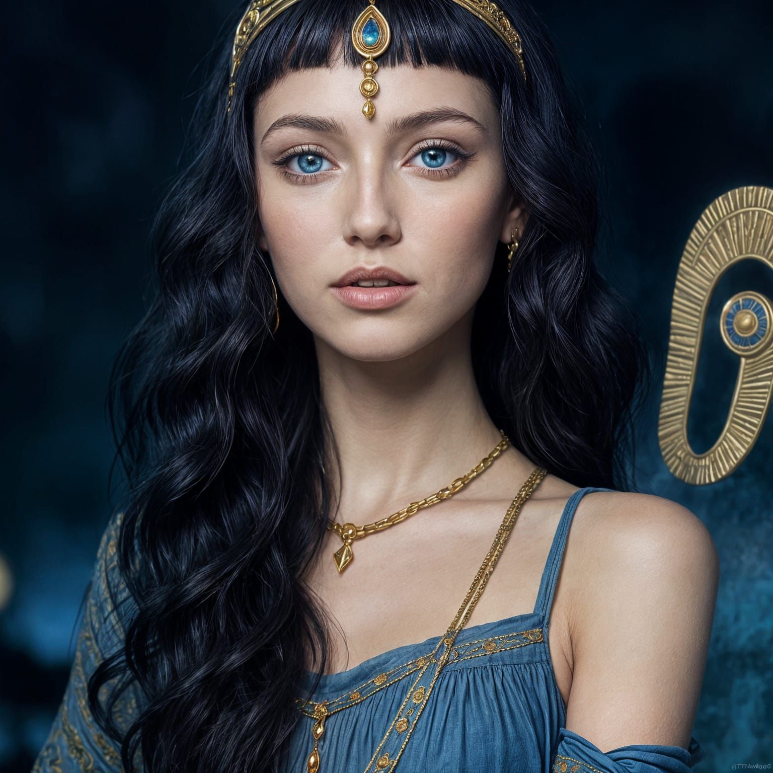 Nephthys, Goddess of Protection in Ancient Egyptian Linen Ro...