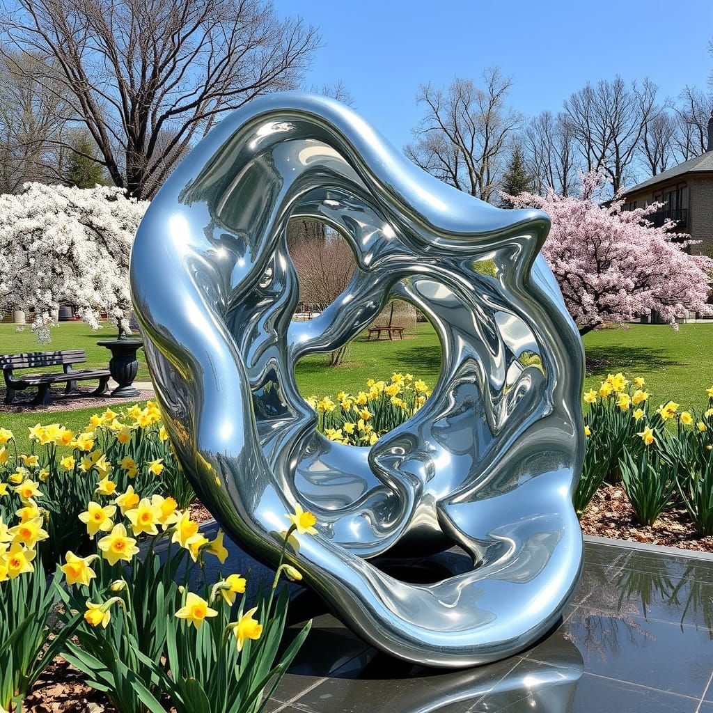 Spring visit to the sculpture garden