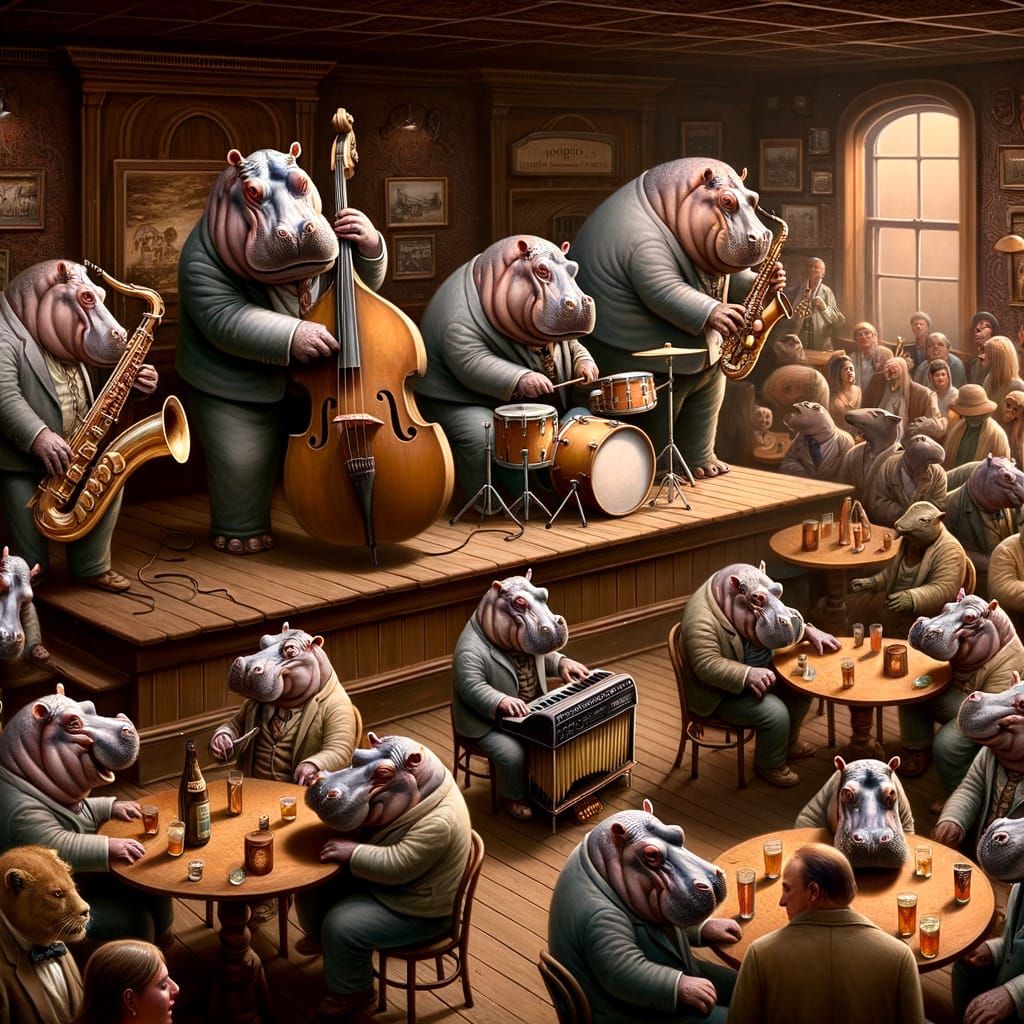 Hippo Jazz Band Concert in Atmospheric Pub