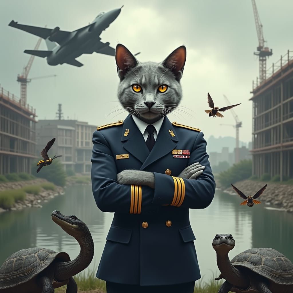 Authority Figure Alleycat Commander in Navy Uniform
