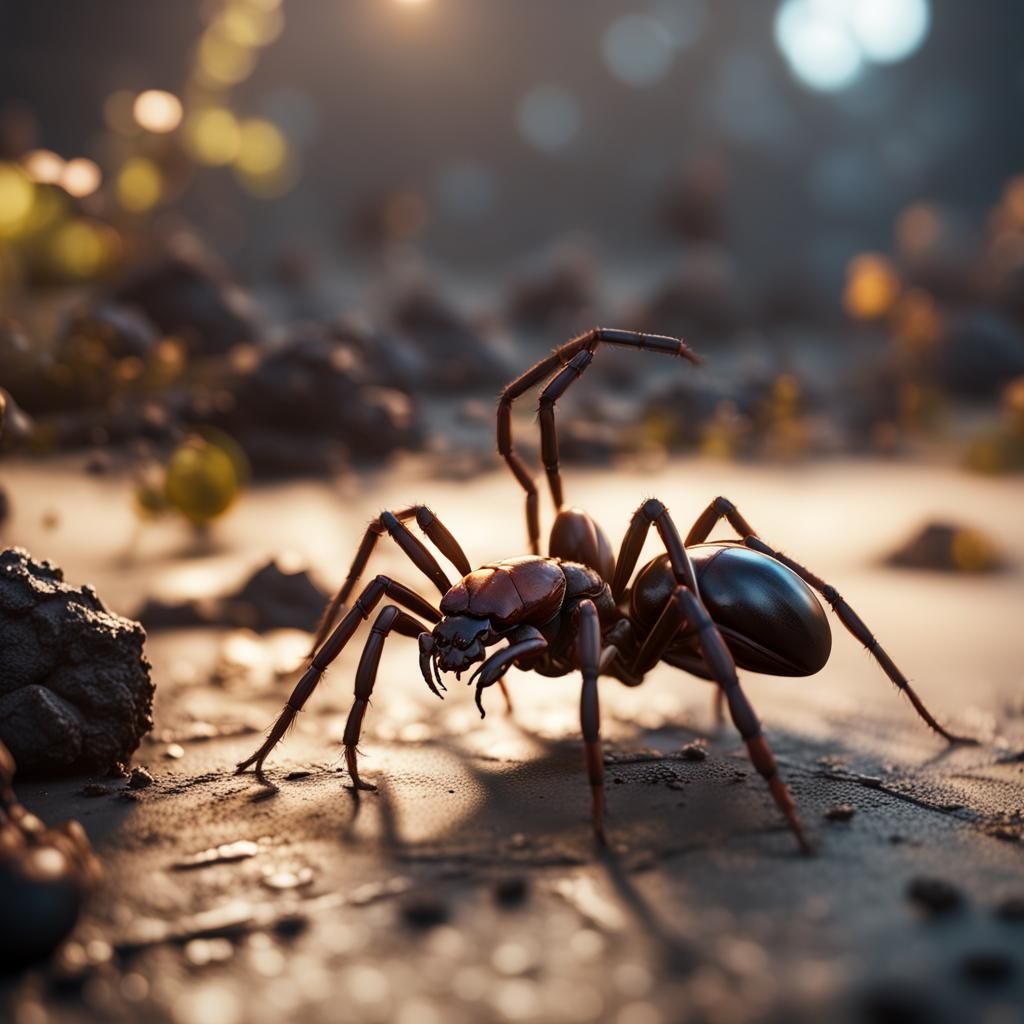Hybrid Insectoid Monster in 3D Cinematic Style