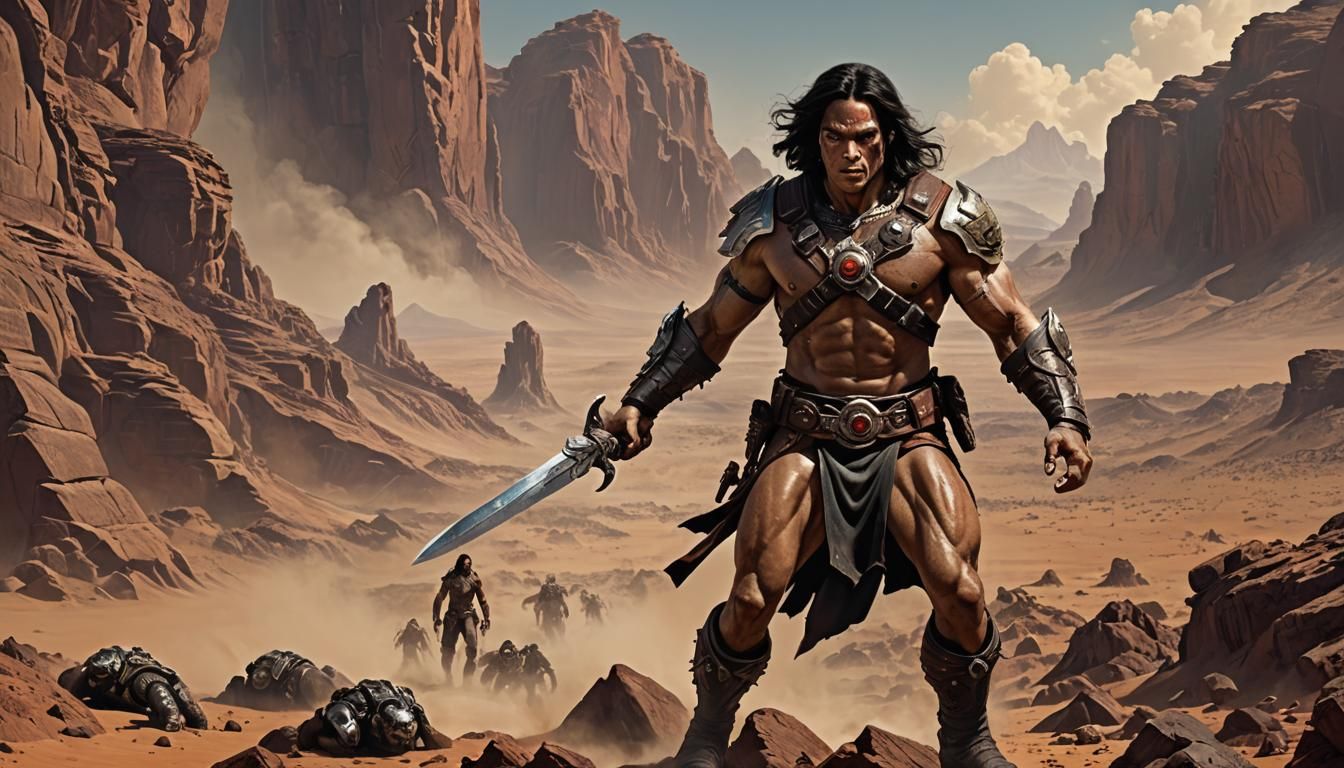 John Carter, Warlord of Mars: Detailed Matte Painting
