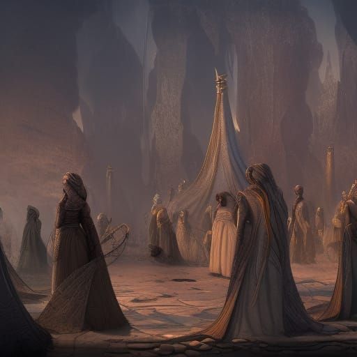 Fantastical Matte Painting: Tents of Kedar and Curtains of S...