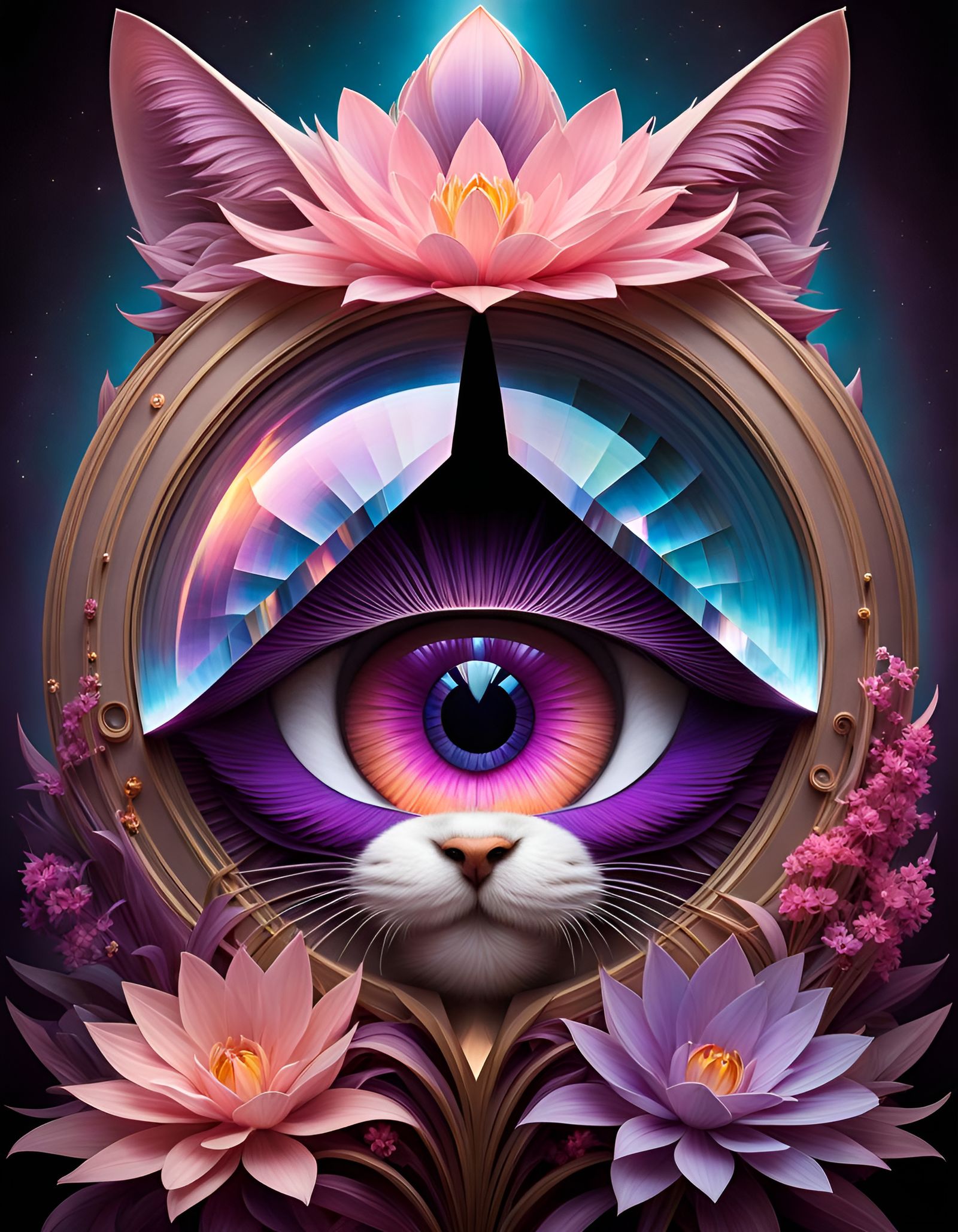 Magical Portal to Another World in Surreal Op Art