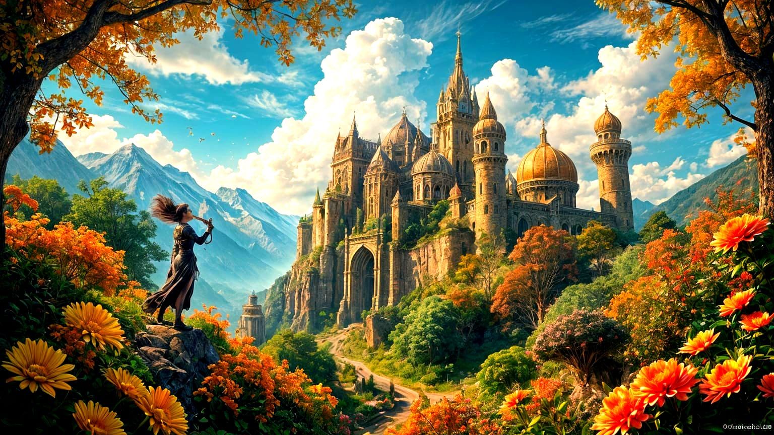 Fantastical Autumn Romance Novel Cover Art