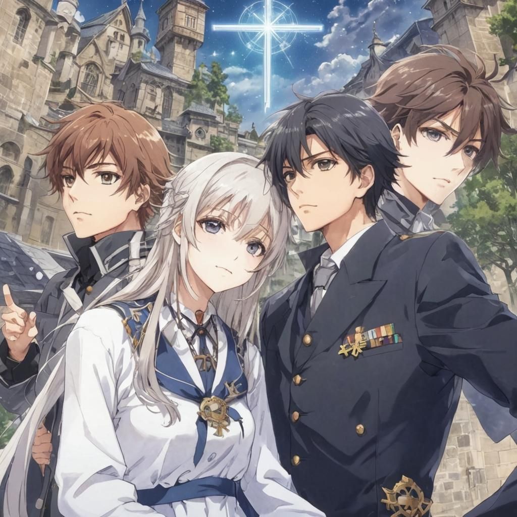 Cosmic Cross of the Southern Skies in Anime Style