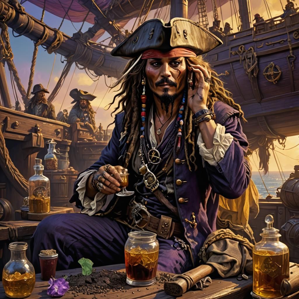 Captain Jack Sparrow: Dark Fantasy Concept Art