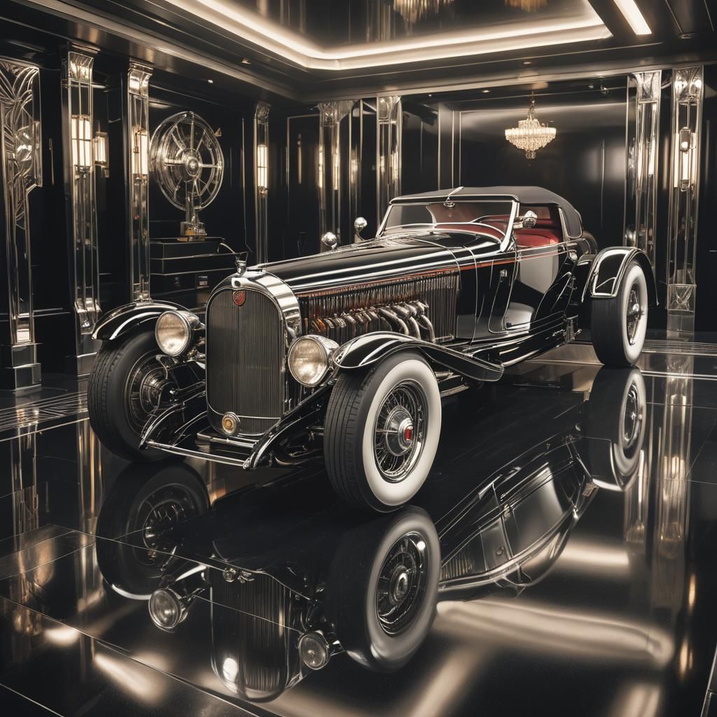 AI designed Art Deco Car