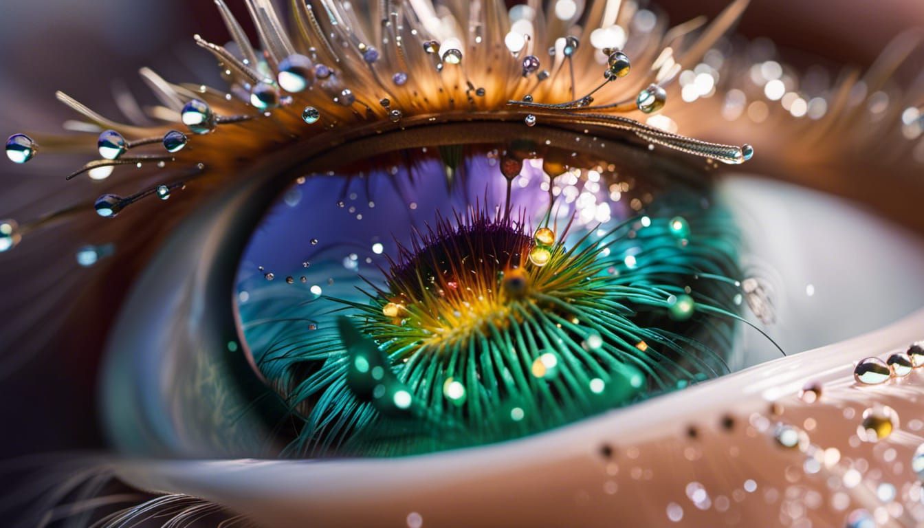 Mirrored Alien Eyes with Amethyst Fish: Underwater Photo