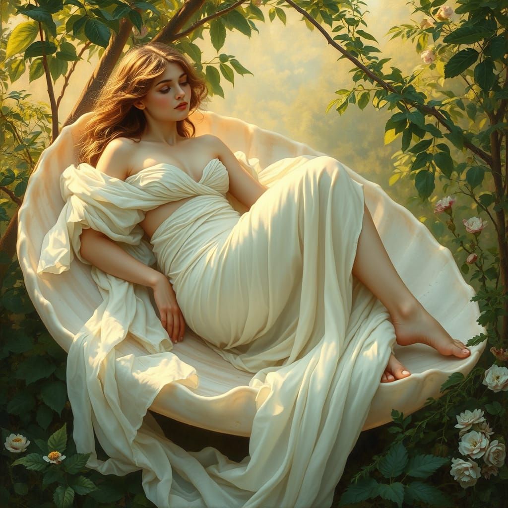 beautiful Venus and her shell