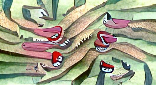 Cartoon Mouths with Teeth and Tongues