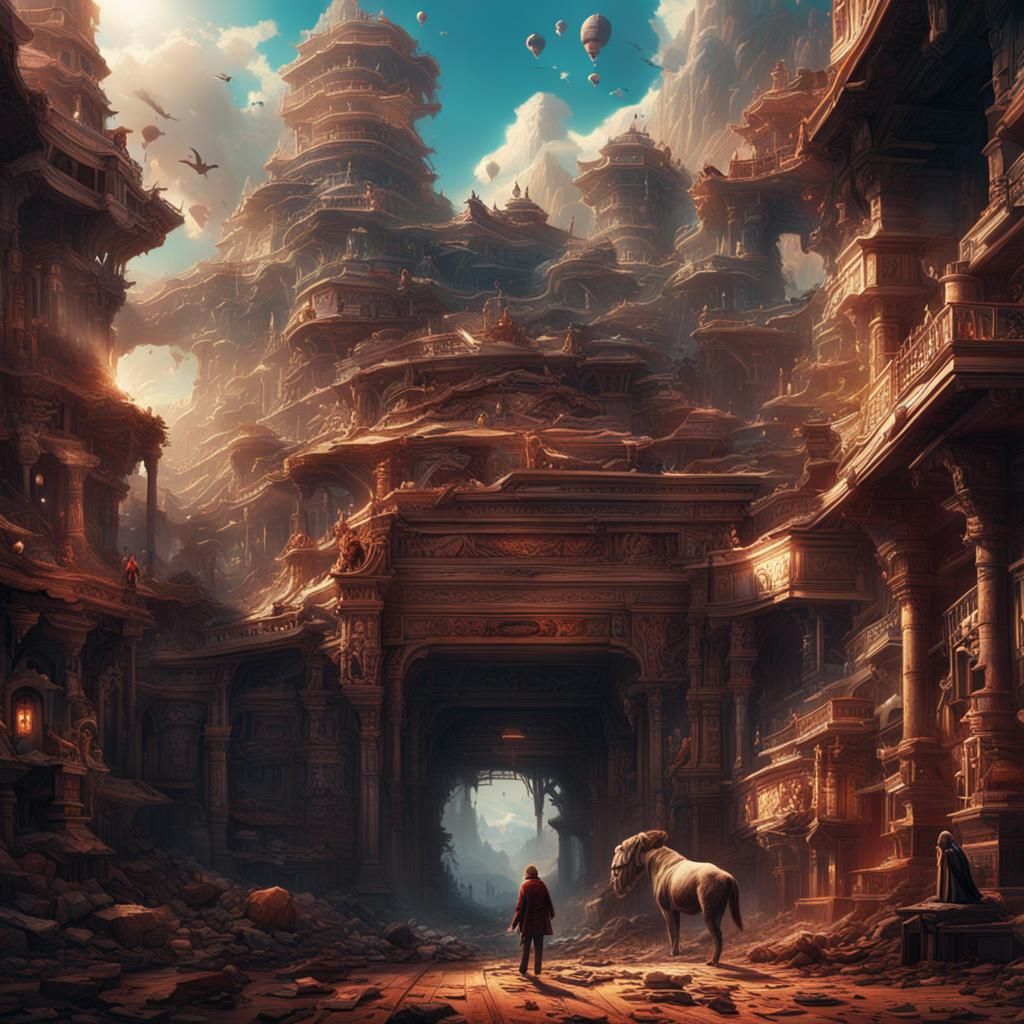 Dramatic Digital Painting of 'Lick' Concept