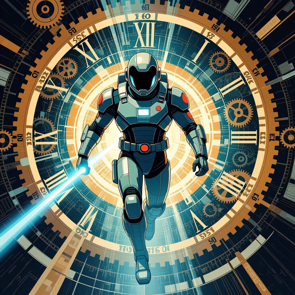 Captain Future's Time-Traveling Sci-Fi Steampunk Adventure