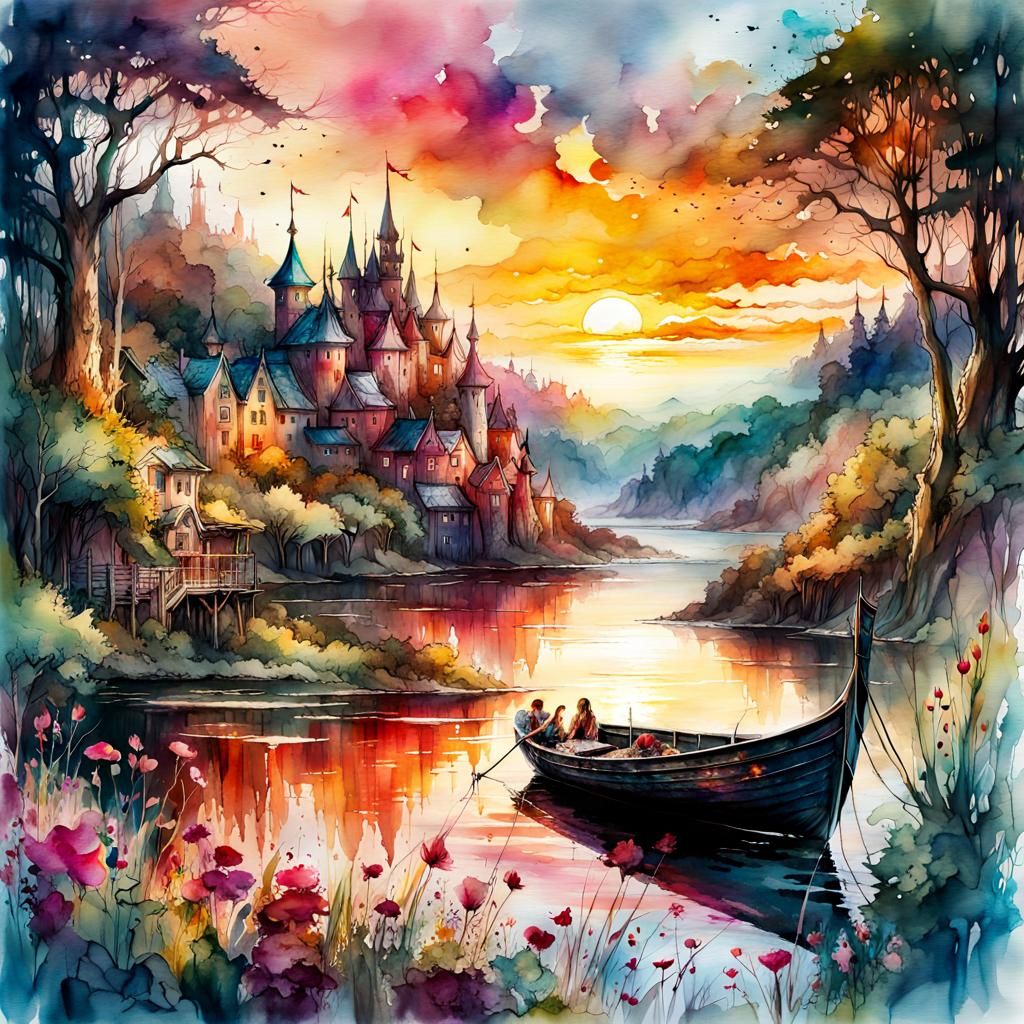 Summer Fantasyscape Sunset
