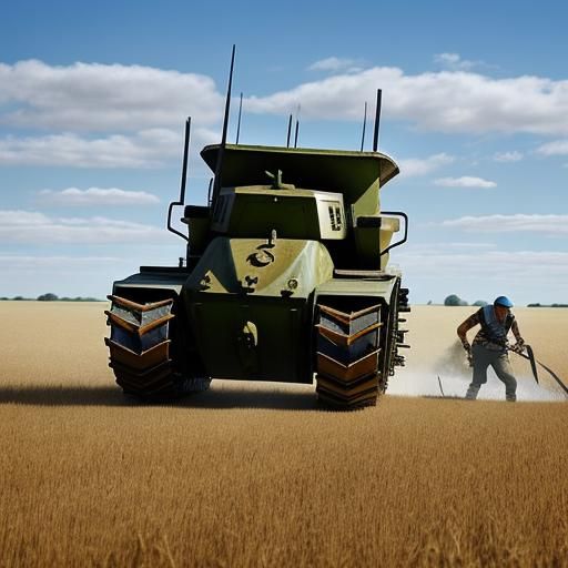 Maori Farming Tank: Guns, Scythes, and Wheat