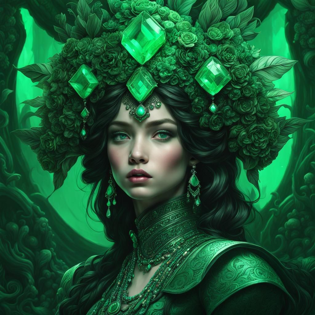 emerald  green princess