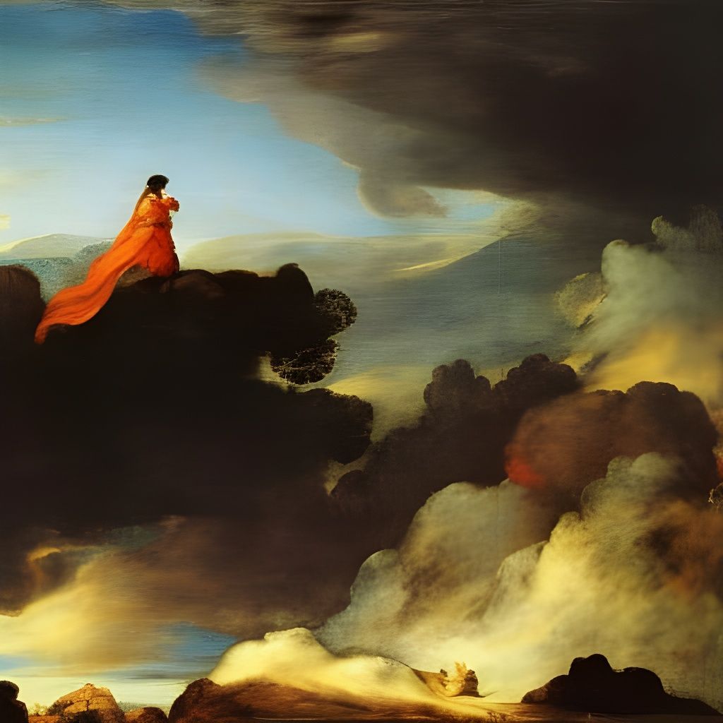 Wanderer Above the Sea of Fog, Classical Painting