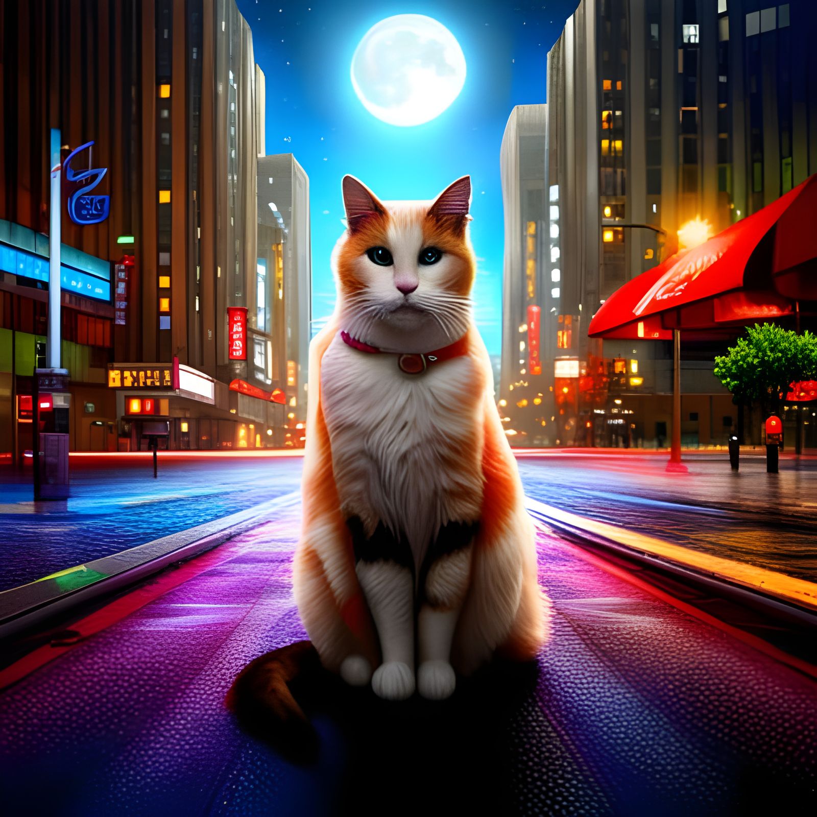 Beautiful babies furbals in a post apocalyptic cyberspace