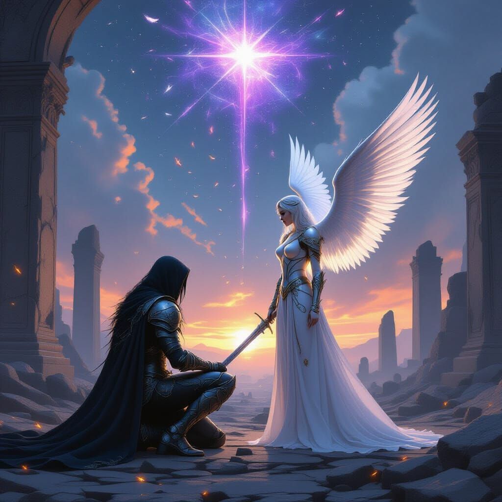 Dark Avenger and Celestial Redeemer in Ruined Heaven