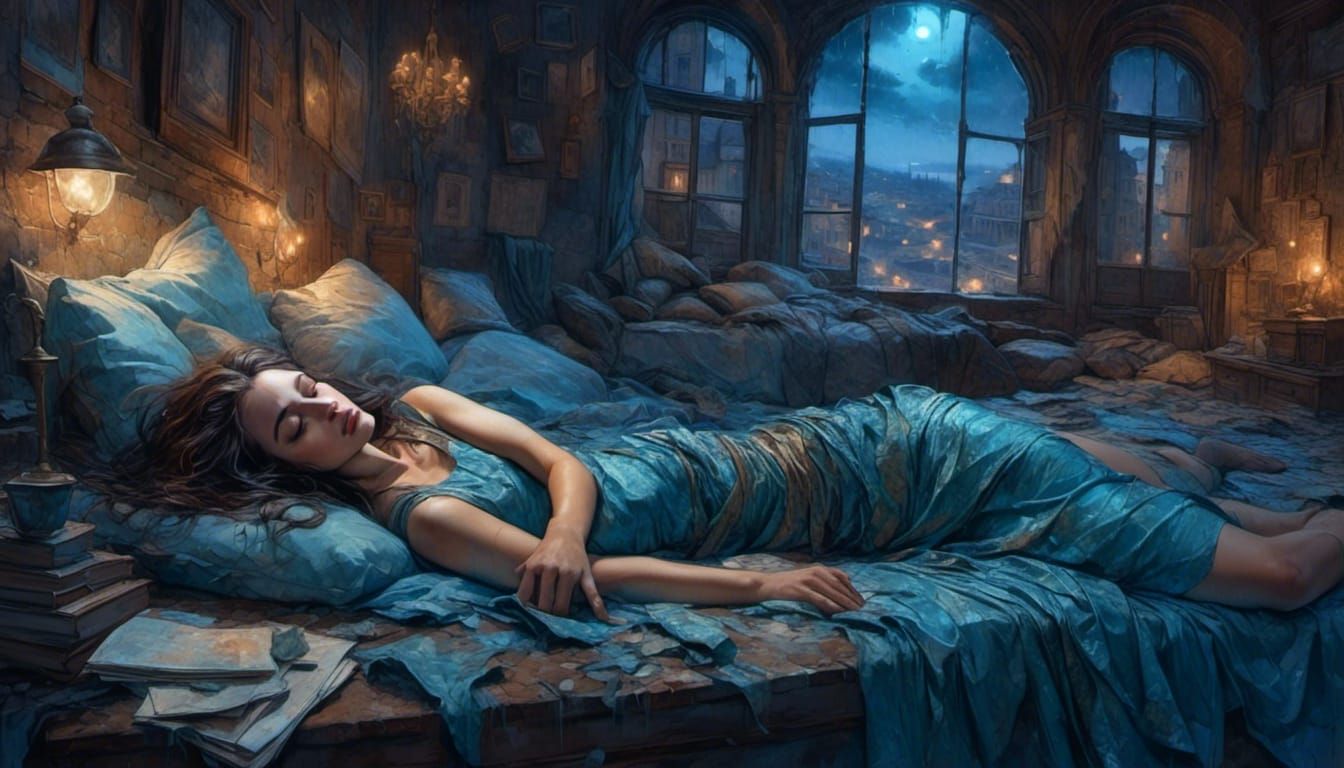 Dark Surrealism: Sleepless Night in the City