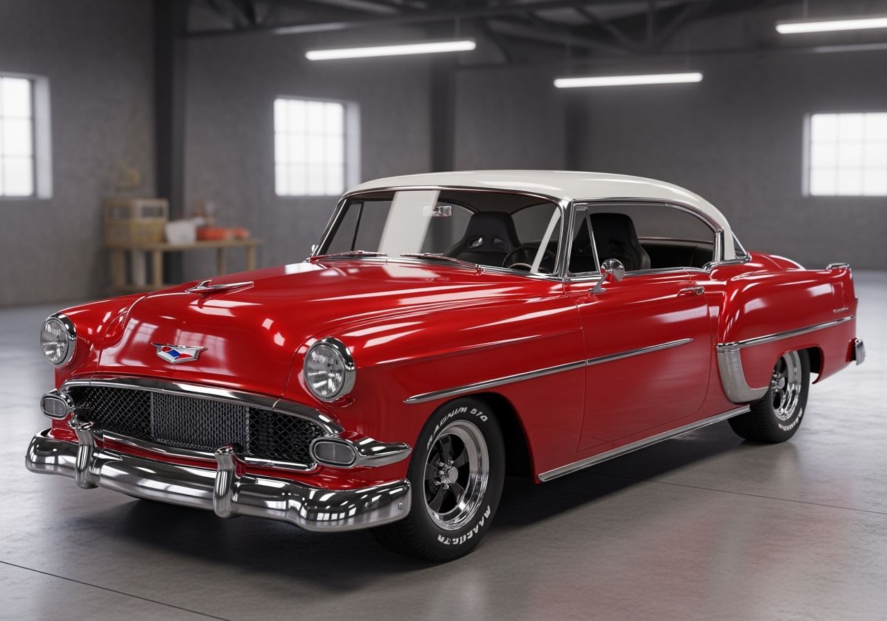 Classic 1953 Chevion Coupe in Nostalgic Garage