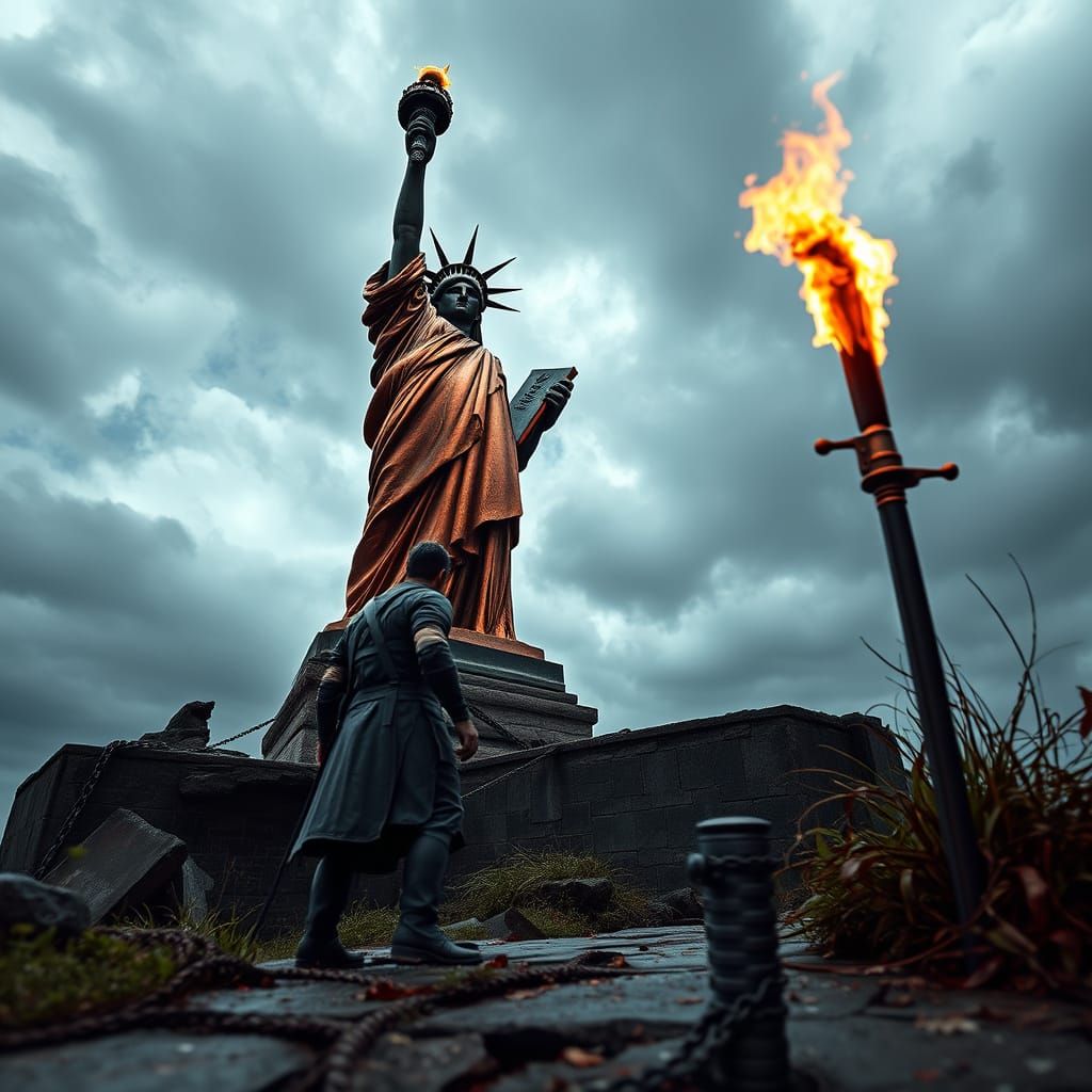 Statue of Liberty as Dark Souls Boss