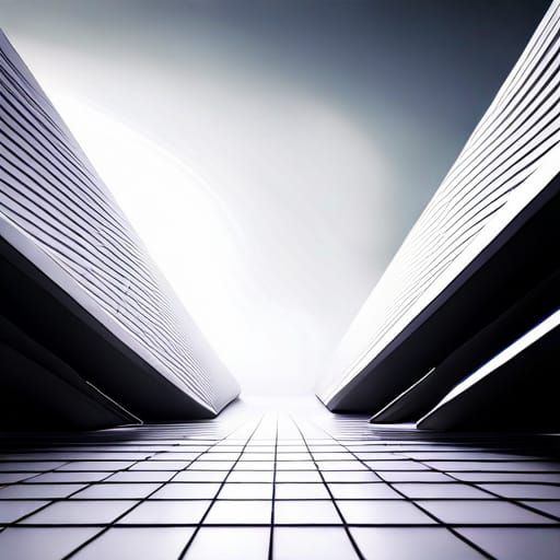 Geometric Lines Define White Space in Unreal Engine