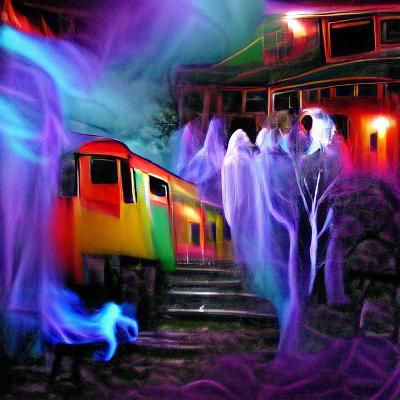 Ghost Train on a Haunted Adventure