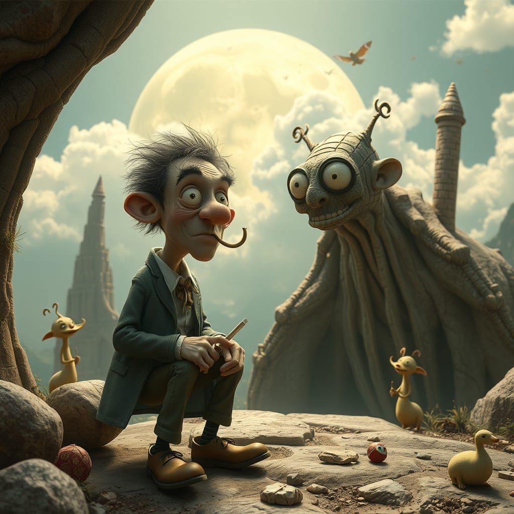 Whimsical Worlds in Fantastical CGI Style