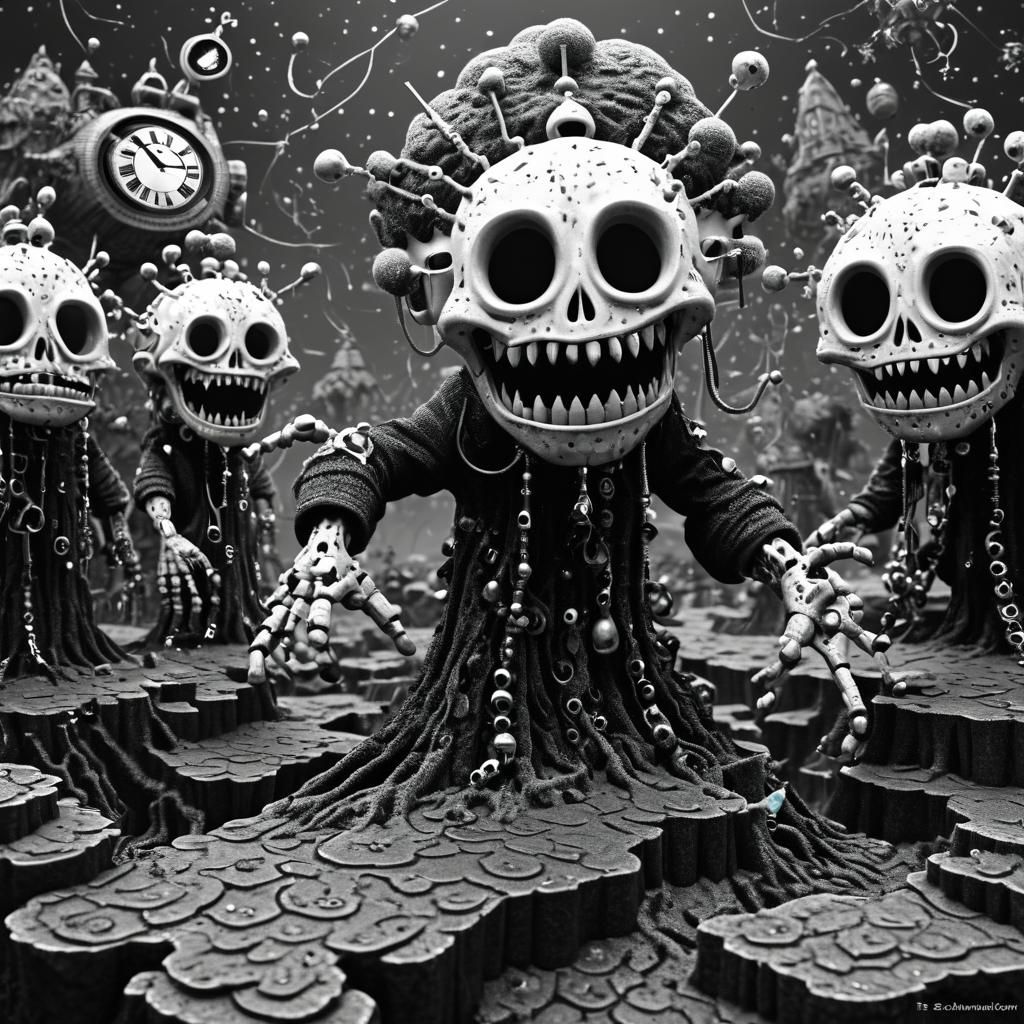 Surreal Biopunk Lord Ascends to Outer Space