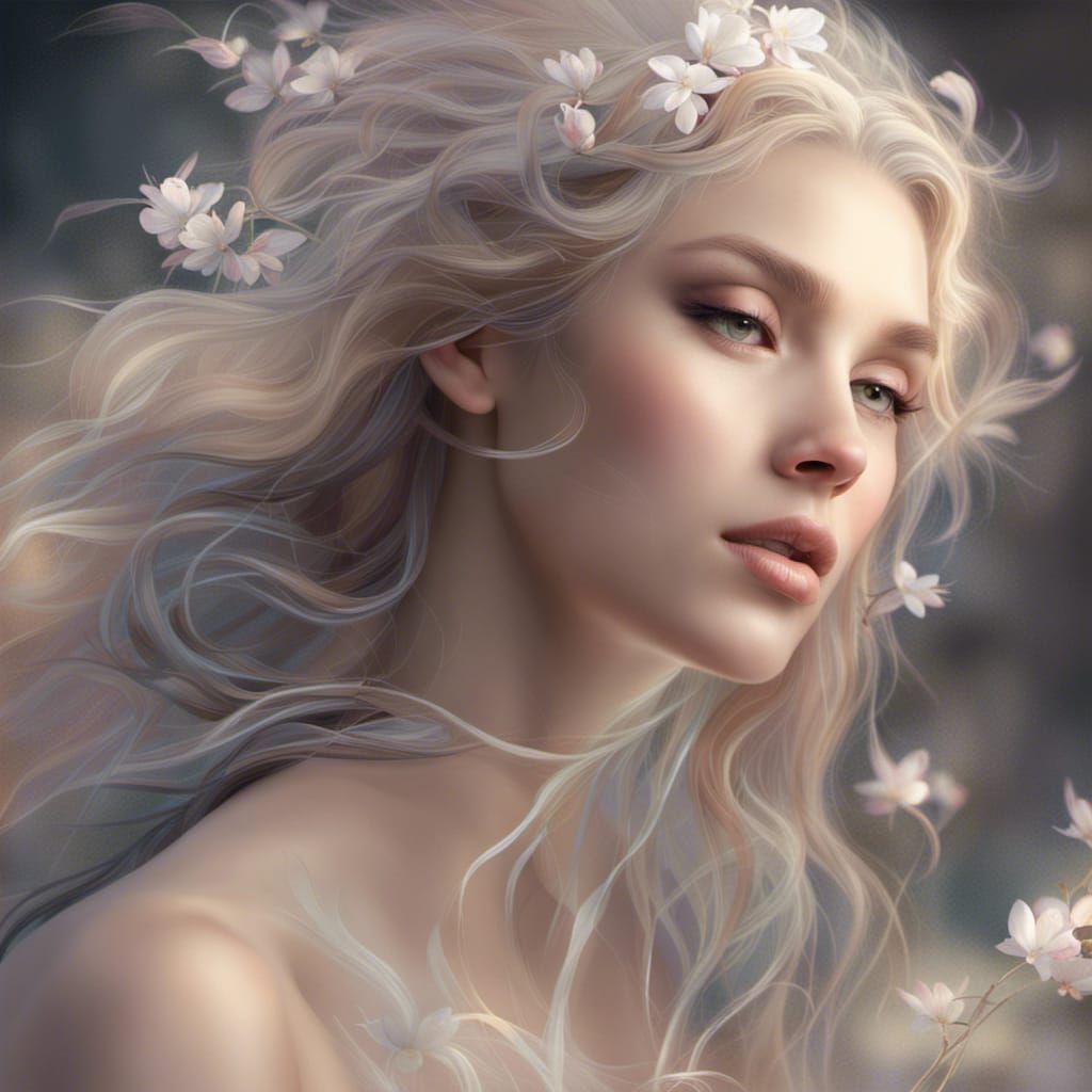 Ethereal Beauty and Grace in Female Form