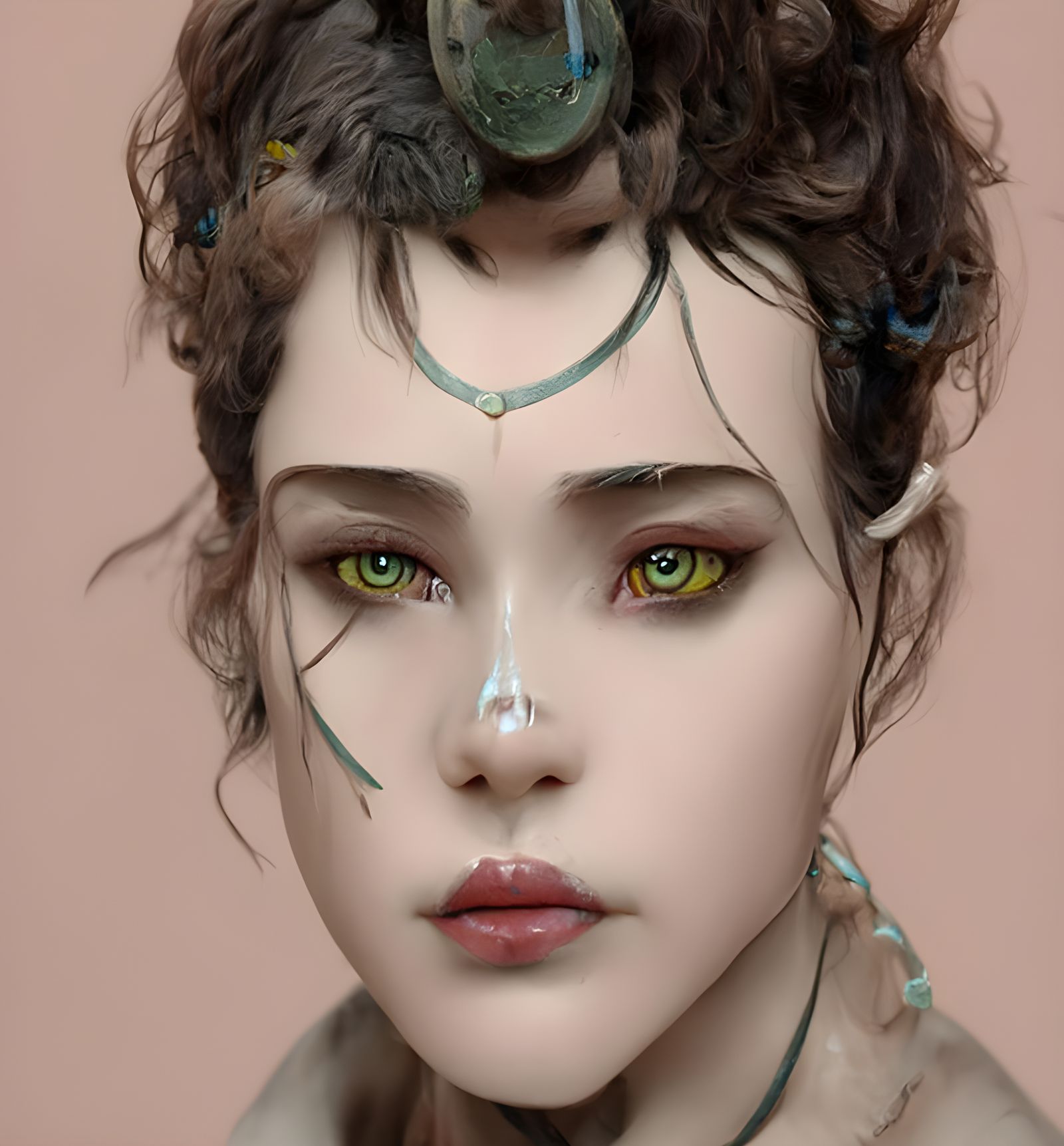 Forest Huntress: A Hyperrealistic Digital Painting