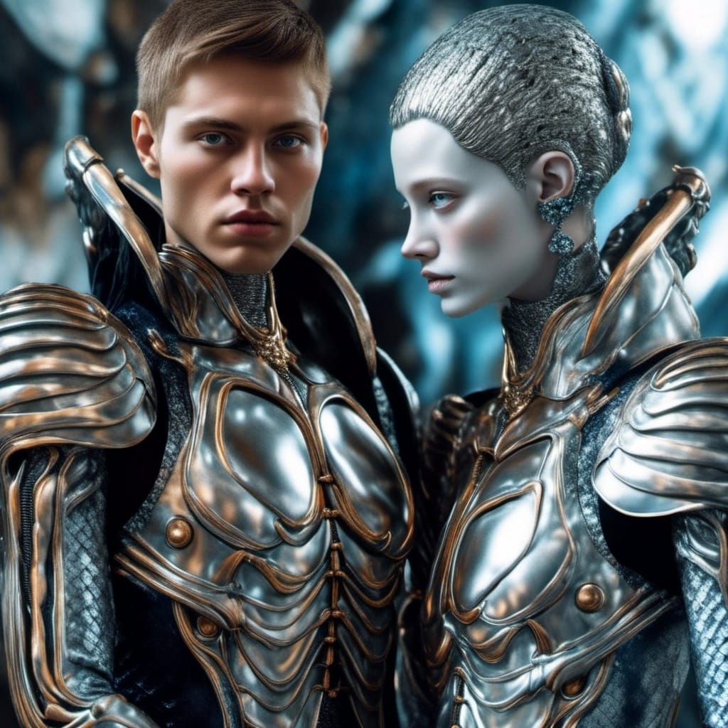 Art History Characters Party in Hyperrealism