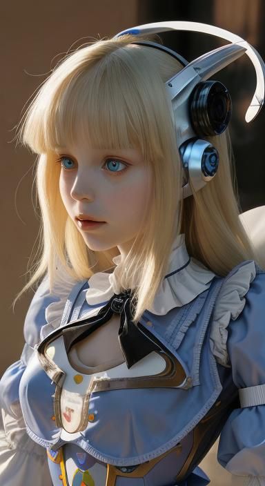 Robotic Wonderland, an AI Realistic Portrait