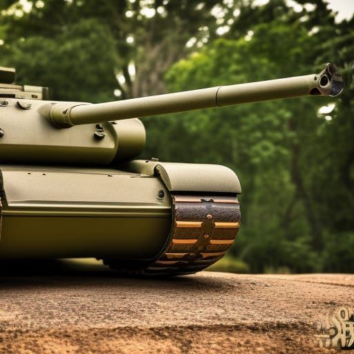 Tank Photograph with Bokeh and Natural Lighting