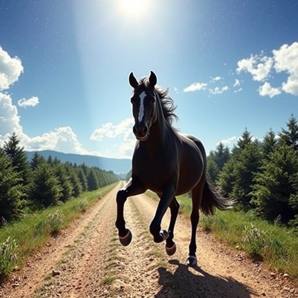 Surreal Rider Jumps Through Dimensions