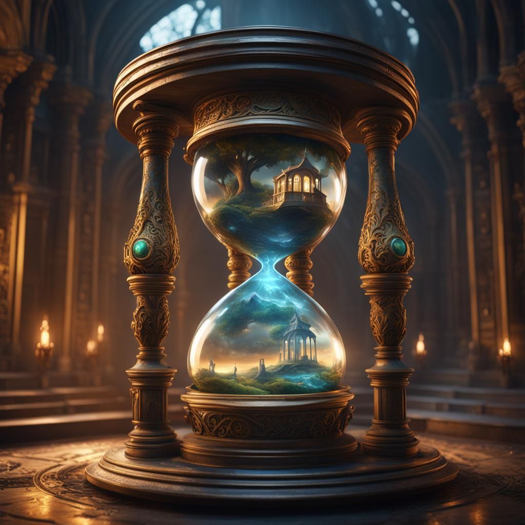 Hourglass Portal: Detailed Matte Painting