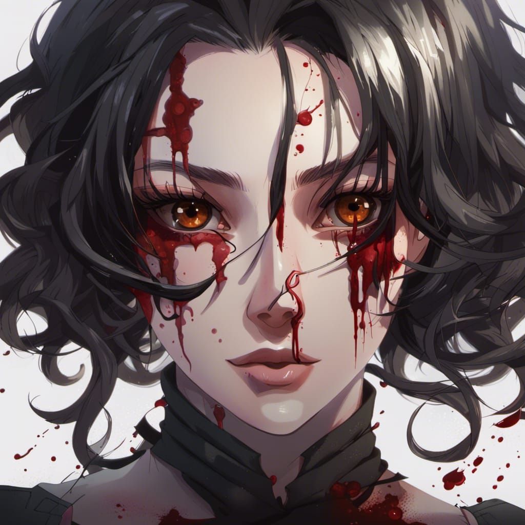 Anime Villainess Portrait in Hyperdetailed Digital Art