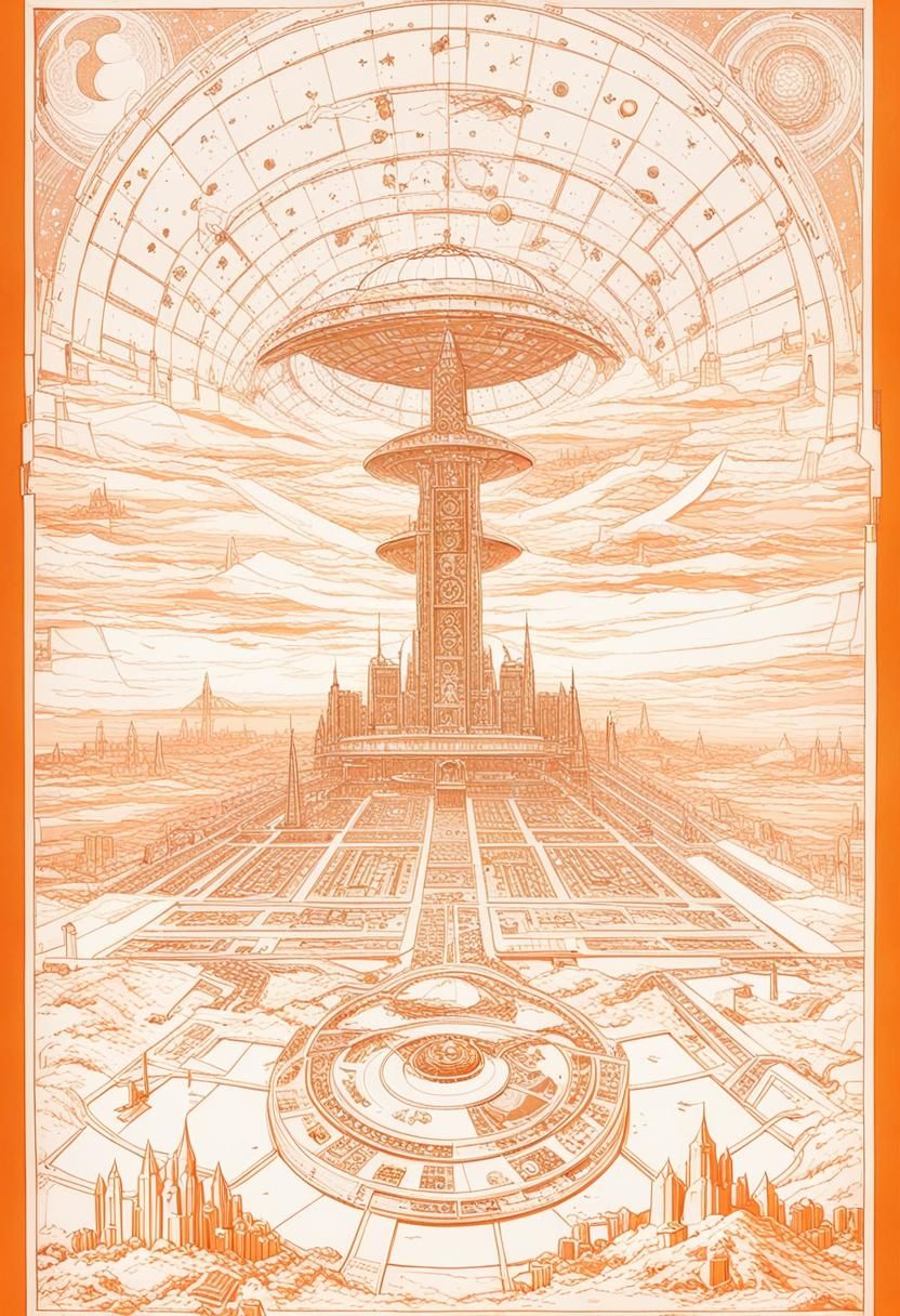 Marsport Outskirts: Ancient Ruins and Future Tech