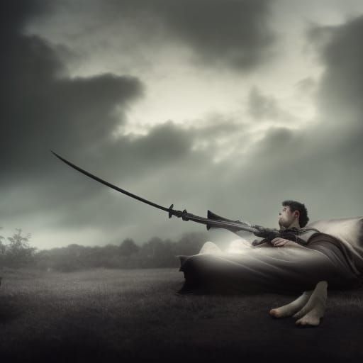 Battlefield Bedroom: A Dramatic Digital Painting