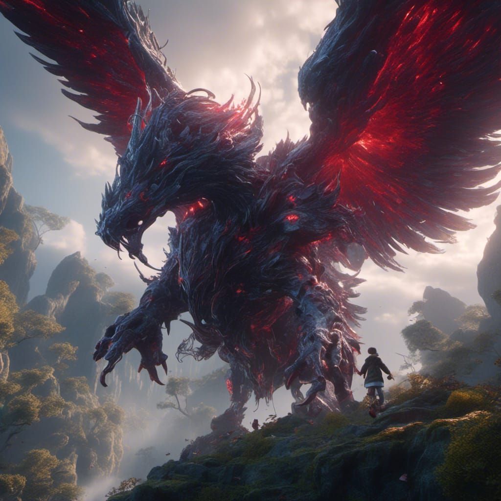 Hunter x Hunter Demon Angel in Detailed Matte Painting