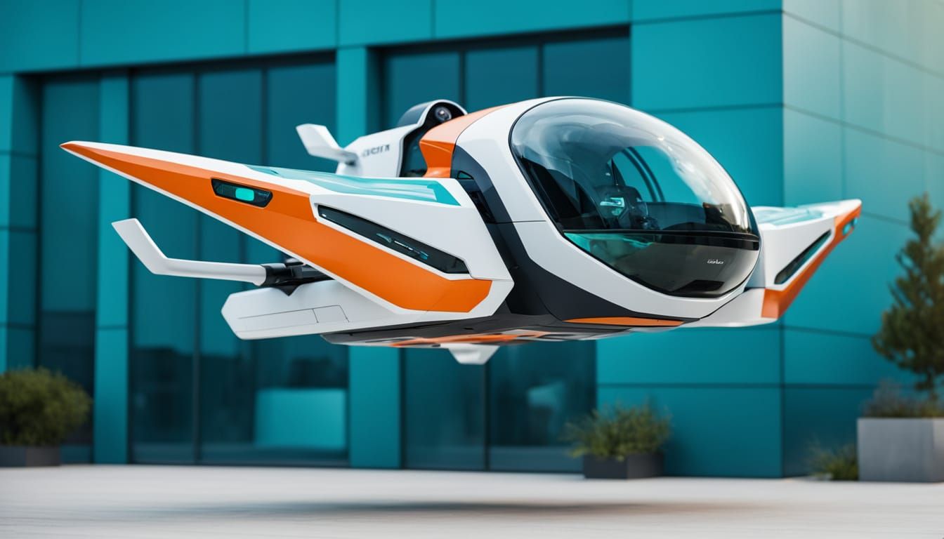 Futuristic Hoverbike Sails Through the Air