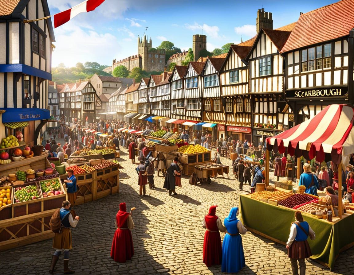 Scarborough UK was one of the prime sites for UK street markets