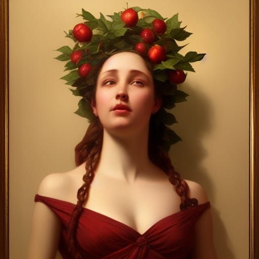 Eve Reaching for Apple, 1820s Portrait