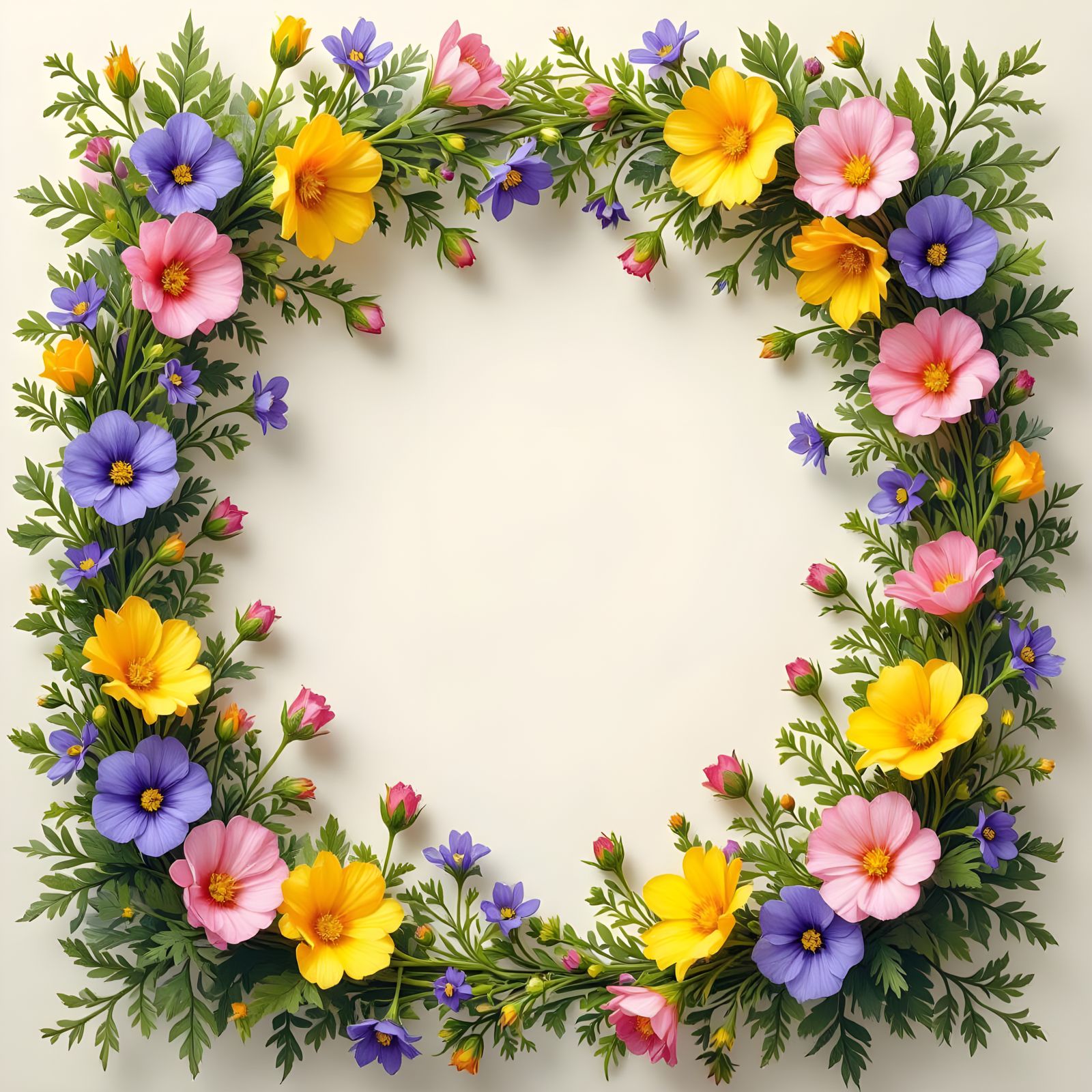 Beautiful Floral Frame Design