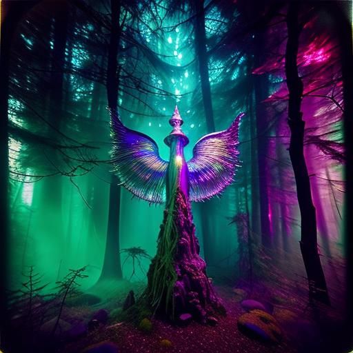 Mystical Feline-Gnome Hybrid in Dreamscape, Magical Realism