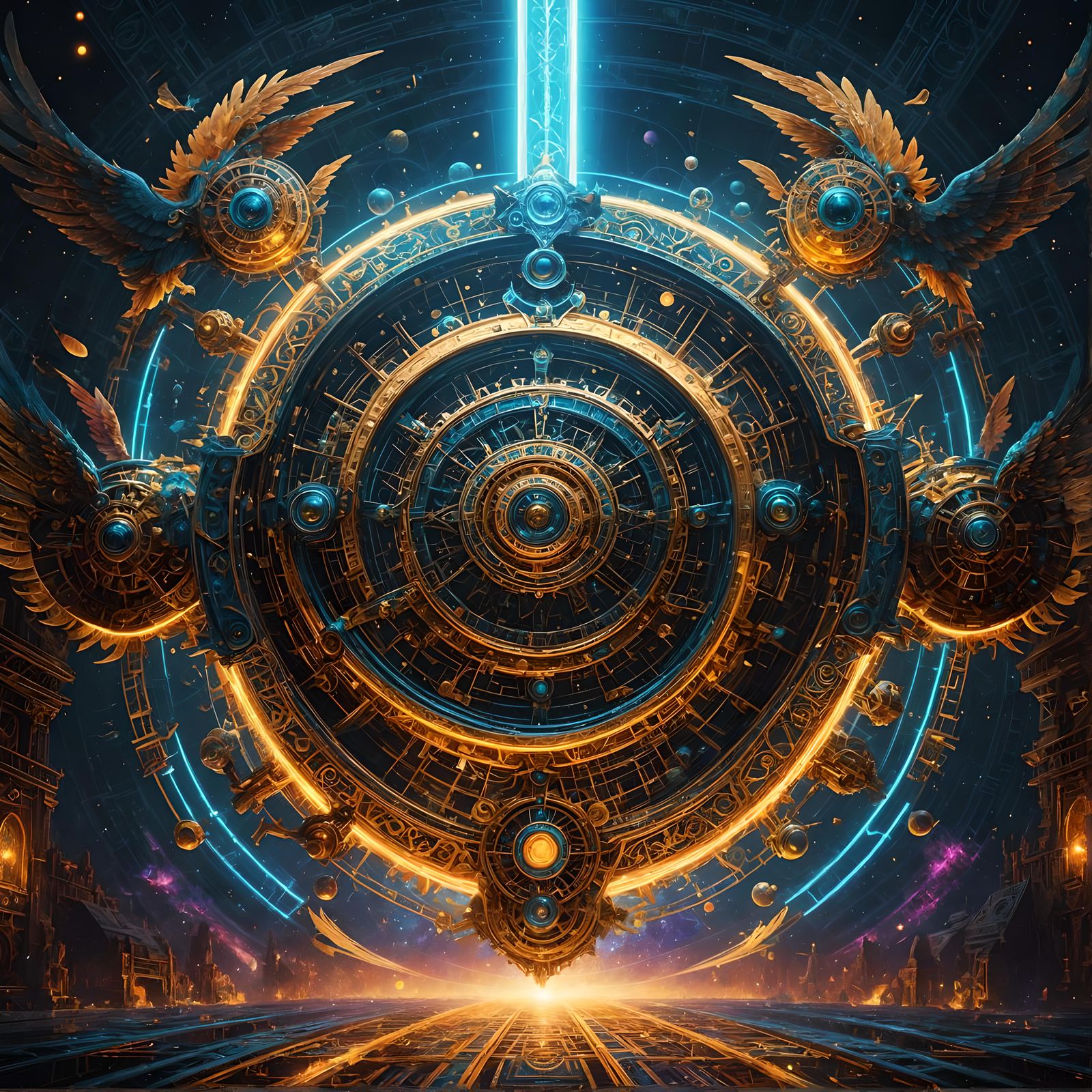 Ezekiel's Celestial Chariot: Sci-Fi Vision