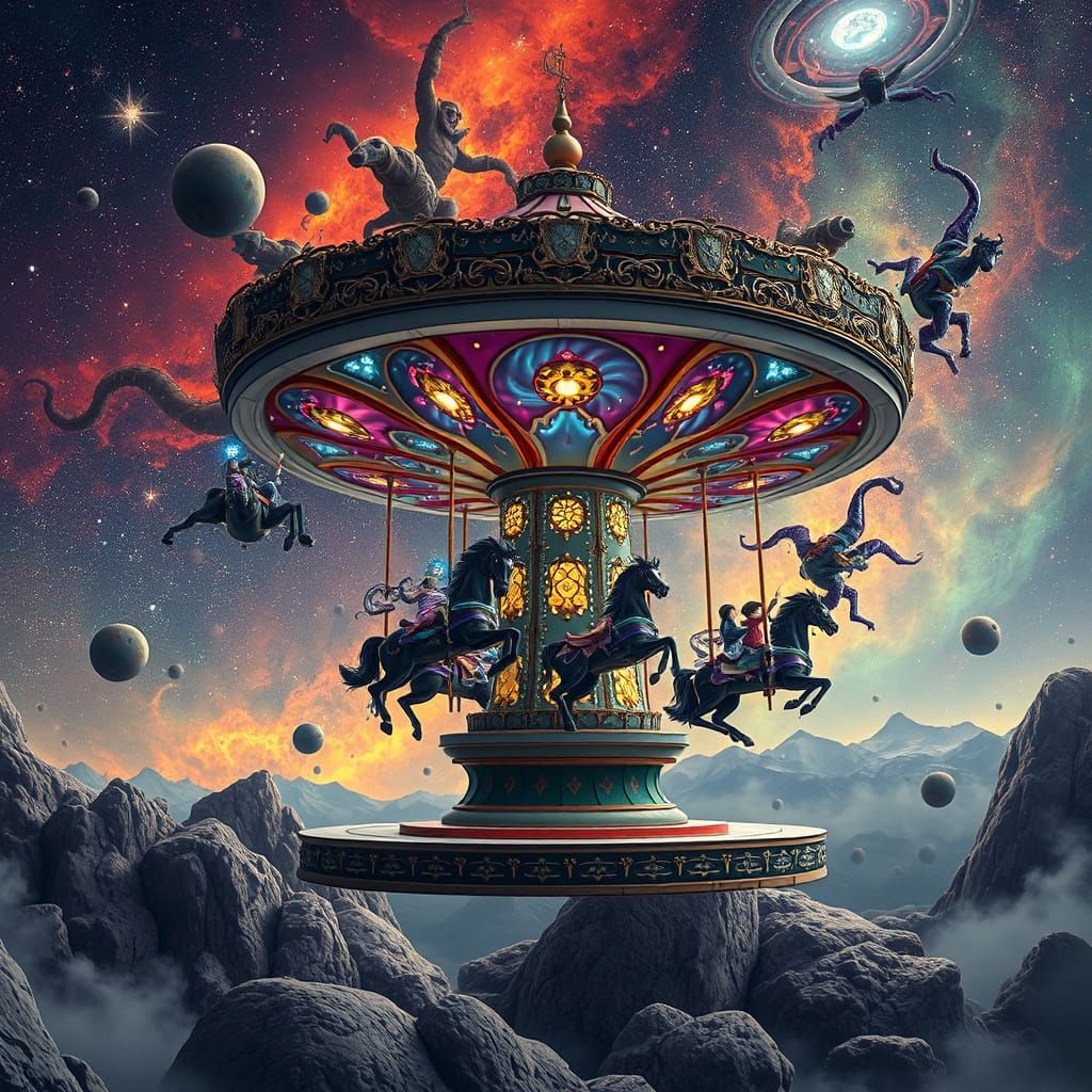 Cosmic Carousel in Orion Nebula