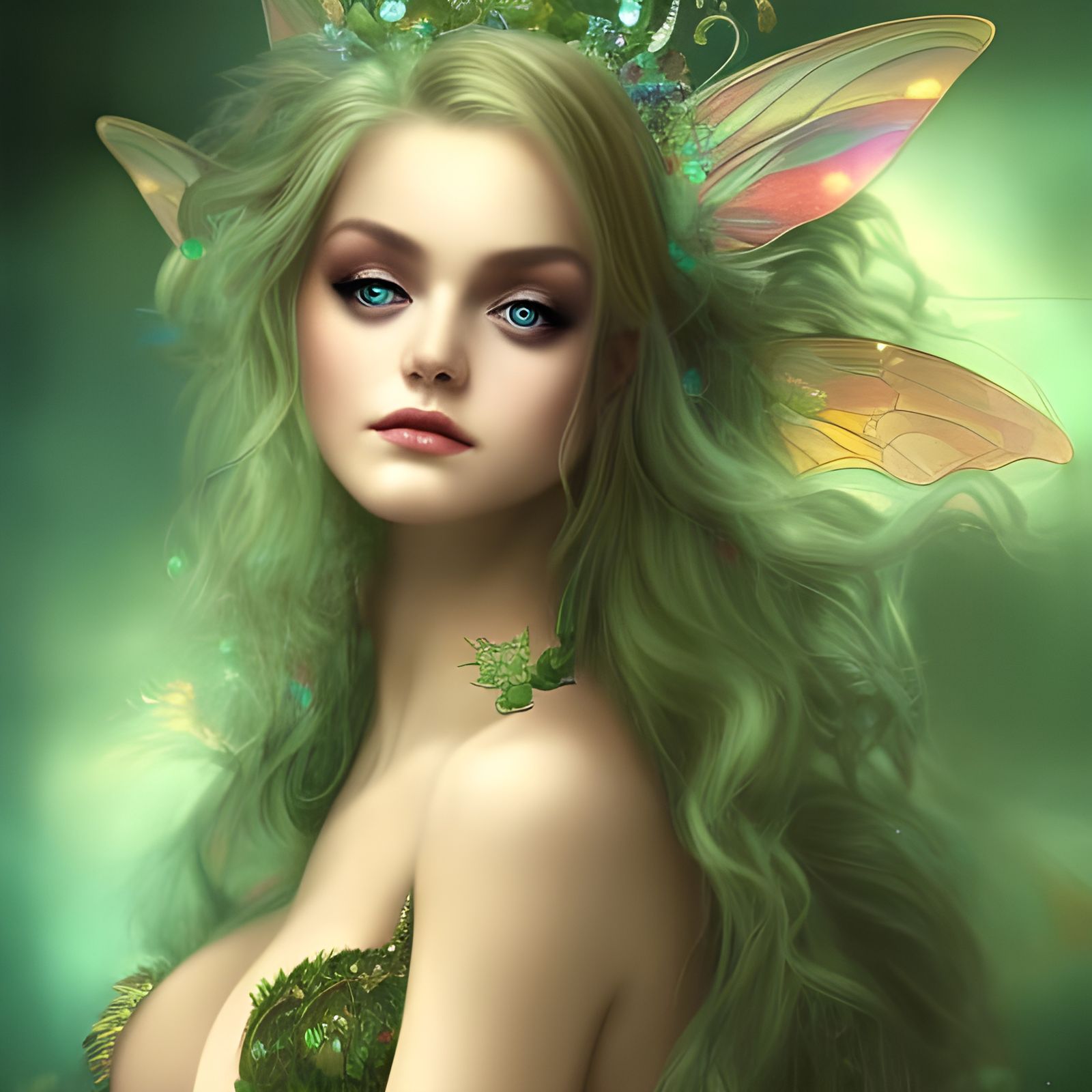 Beautiful Faerie Princess in Detailed Digital Painting