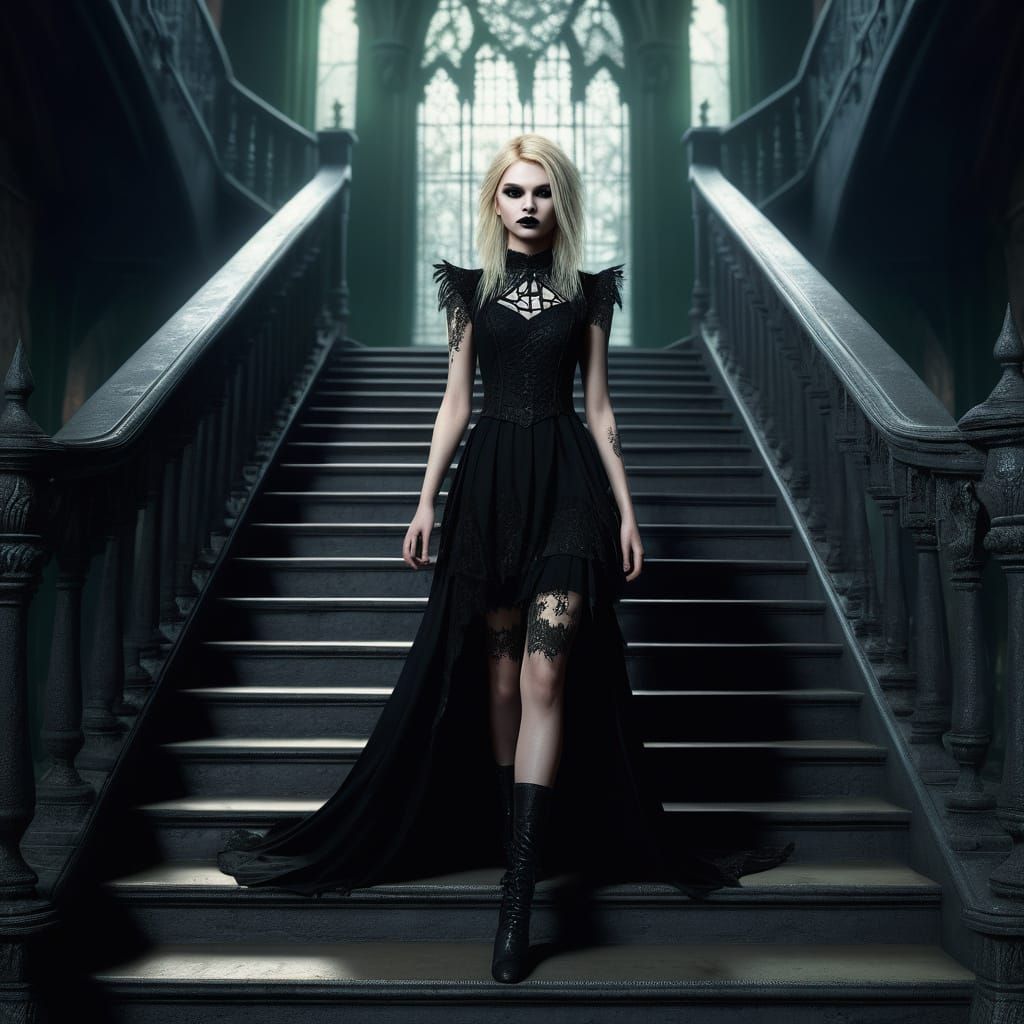 Gothic Fantasy Portrait in Deep Color